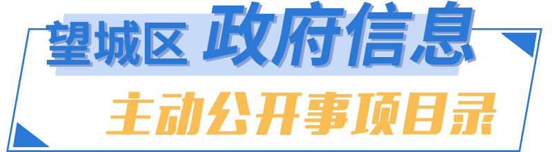 望城区主动公开事项目录